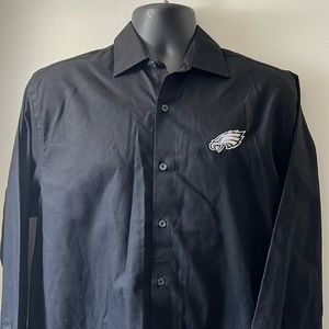 Black, Philadelphia Eagles button-down shirt